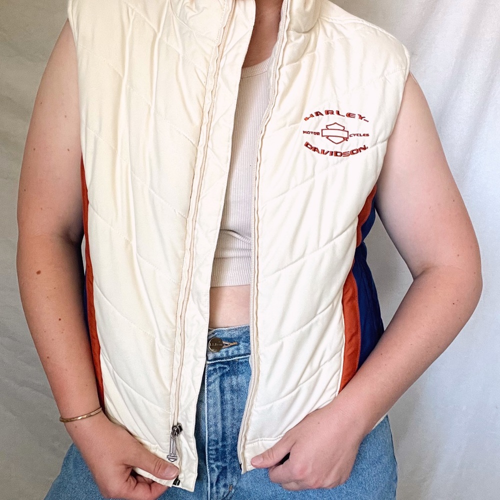 Harley Davidson Puffer Vest 🧡